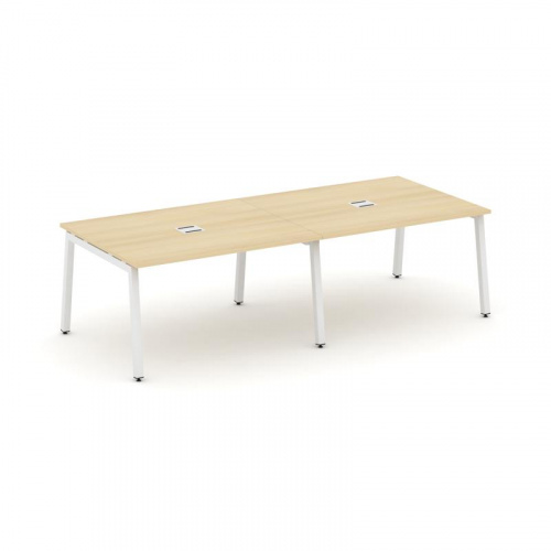 Style Project Стол переговорный SN-5A.SPRG-042 Акация Лорка/Металл Белый 2360*1180*750 фото 28