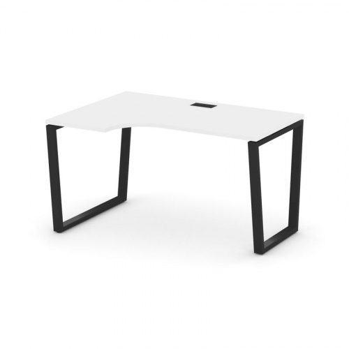 Style Project Стол рабочий эргоном. SN-6T2.SPA-022(L) Акация Лорка/Металл Антрацит/Заглушка Пластик фото 7