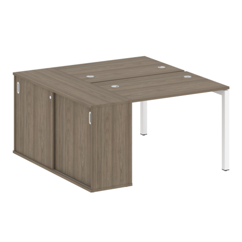 Бенч-система с шкафом-купе на П-обр. м/к Metal System Quattro 50БП.РС-СШК-1.1 фото 3