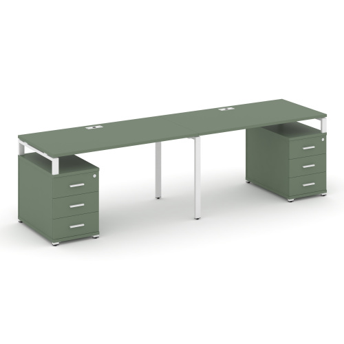 Бенч-система на 2 места с 2 опорными тумбами Concept CN.ORS-317