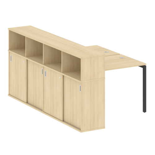 Бенч-система с шкафом-купе на П-обр. м/к Metal System Quattro 40БП.РС-СШК-4.1 фото 15 Бенч-система с шкафом-купе на П-обр. м/к Metal System Quattro 40БП.РС-СШК-4.1 фото 15