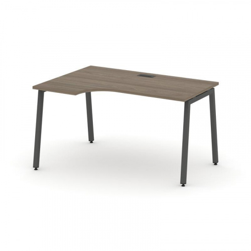 Style Project Стол рабочий эргоном. SN-4A.SPA-022(L) Антрацит/Металл Антрацит 1580*800/980*750 фото 17