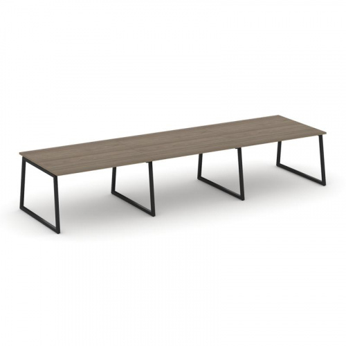 Style Project Стол переговорный SN-4T1.SPRG-054.3 Акация Лорка/Металл Антрацит 4740*1180*750 фото 9