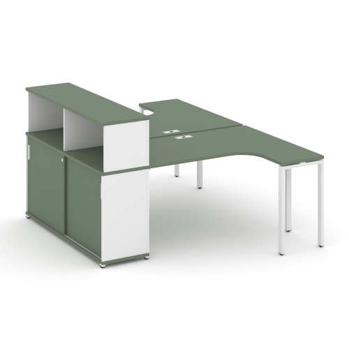 Бенч-система с опорным шкафом-купе с надставкой Concept CN.DSA-219 фото 5