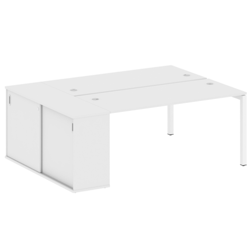 Бенч-система с шкафом-купе на П-обр. м/к Metal System Quattro 50БП.РС-СШК-1.4 фото 13