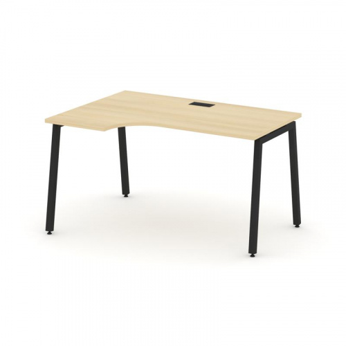 Style Project Стол рабочий эргоном. SN-4A.SPA-022(L) Антрацит/Металл Антрацит 1580*800/980*750 фото 12