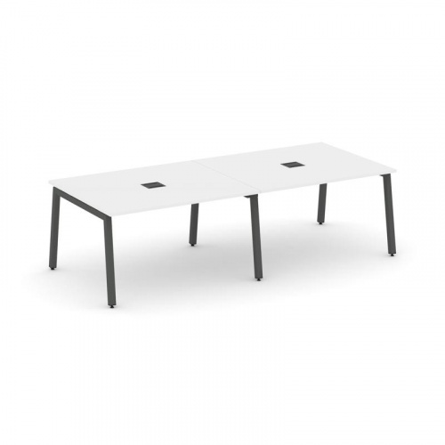 Style Project Стол переговорный SN-5A.SPRG-042 Акация Лорка/Металл Белый 2360*1180*750 фото 24