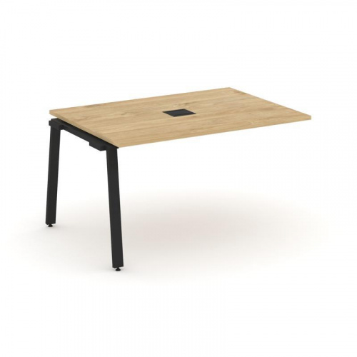 Style Project Проходной наб. элем. перег. стола SN-6A.NSPRG-001 Дуб Табак/Металл Белый 980*980*750 фото 2