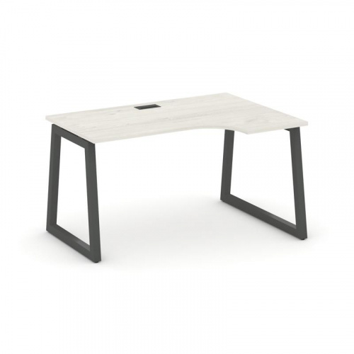 Style Project Стол рабочий эргоном. SN-5T1.SPA-001(R) Акация Лорка/Металл Антрацит/Заглушка Пластик фото 24