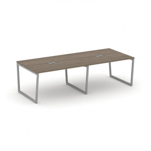 Style Project Стол переговорный SN-4T2.SPRG-042 Акация Лорка/Металл Антрацит/Заглушка Металл Антраци фото 13