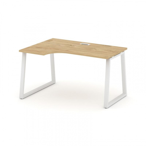 Style Project Стол рабочий эргоном. SN-6T1.SPA-001(L) Акация Лорка/Металл Антрацит/Заглушка Пластик фото 3