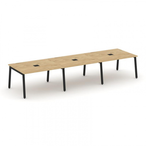 Style Project Стол переговорный SN-5A.SPRG-054 Акация Лорка/Металл Белый 4740*1180*750 фото 12