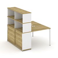 Бенч-система с опорным шкафом-купе с надставкой Concept CN.DRS-241