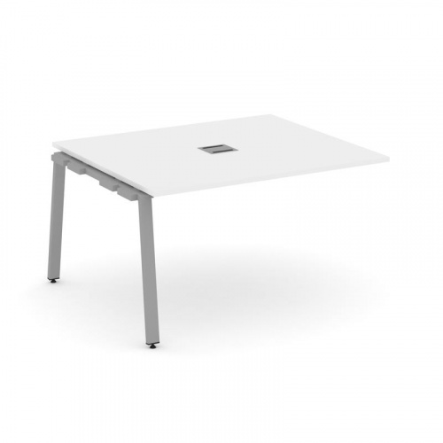 Style Project Проходной наб. элем. перег. стола SN-6A.NSPRG-034 Дуб Наварра/Металл Белый 1580*1180*7