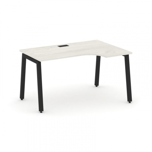 Style Project Стол рабочий эргоном. SN-5A.SPA-022(R) Дуб Наварра/Металл Антрацит 1580*800/980*750 фото 10