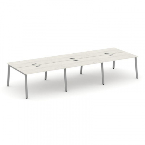 Style Project Рабочая станция 2-х сторон. SN-6A.DRS-081 Дуб Табак/Металл Белый 2940*1632*750 фото 3 Style Project Рабочая станция 2-х сторон. SN-6A.DRS-081 Дуб Табак/Металл Белый 2940*1632*750 фото 3