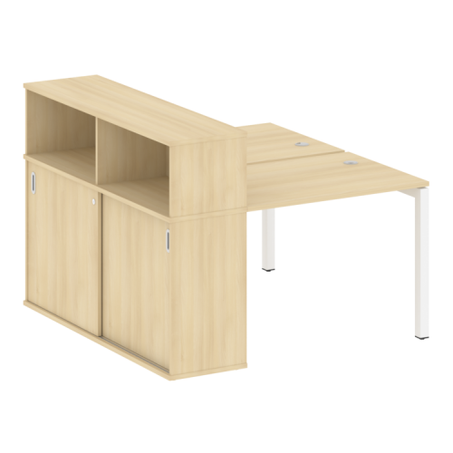 Бенч-система с шкафом-купе на П-обр. м/к Metal System Quattro 50БП.РС-СШК-2.1 фото 15