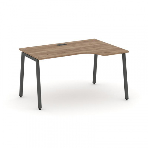 Style Project Стол рабочий эргоном. SN-4A.SPA-011(R) Антрацит/Металл Антрацит 1380*700/980*750 фото 19