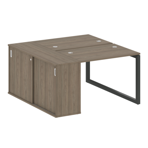 Бенч-система с шкафом-купе на О-обр. м/к Metal System Quattro 50БО.РС-СШК-1.1