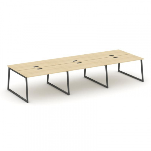 Style Project Рабочая станция 2-х сторон. SN-4T1.DRS-061 Акация Лорка/Металл Антрацит/Заглушка Пласт фото 28