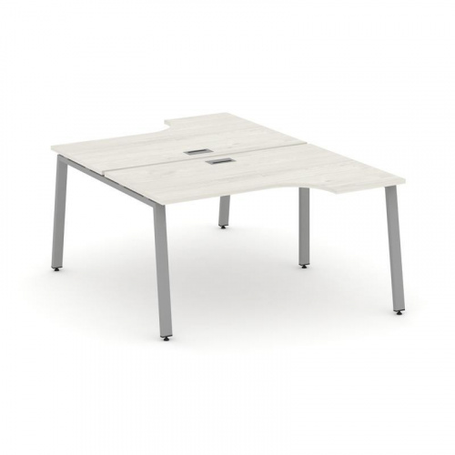 Style Project Рабочая станция эргоном. SN-6A.DRPA-012 Вяз Благородный/Металл Белый 1580*1432/1992*75 фото 14