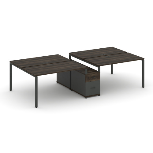 Бенч-система на 4 места с опорной тумбой Concept CN.DRS-316 фото 3