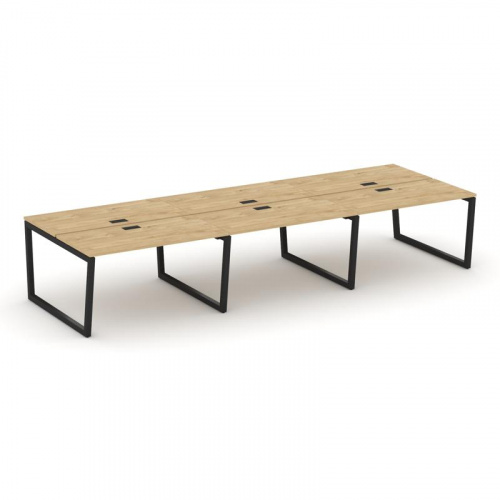 Style Project Рабочая станция 2-х сторон. SN-5T2.DRS-062 Акация Лорка/Металл Антрацит/Заглушка Пласт