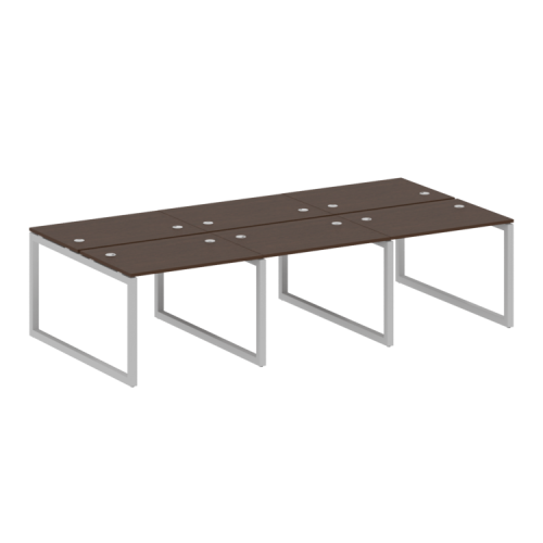 Бенч-система на 6 рабочих мест на О-обр. м/к Metal System Quattro 50БО.СМ-6.1 фото 8