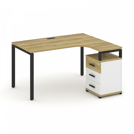 Стол эргономичный с опорной тумбой Concept CN.SA-305(R)