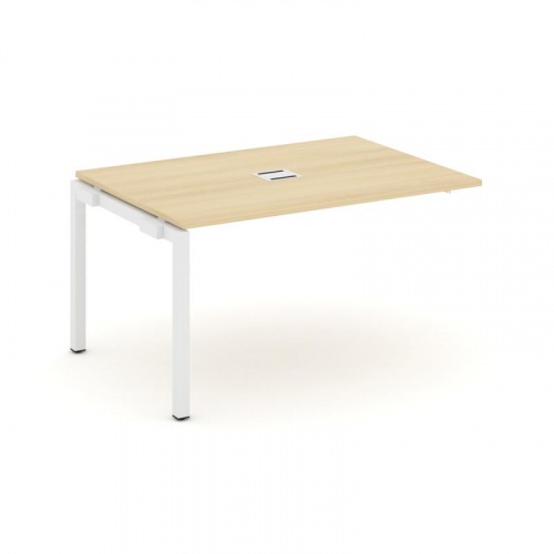 Style Project Проходной наб. элем. перег. стола SN-5P.NSPRG-004 Тиквуд Светлый/Металл Белый 1580*980 фото 5