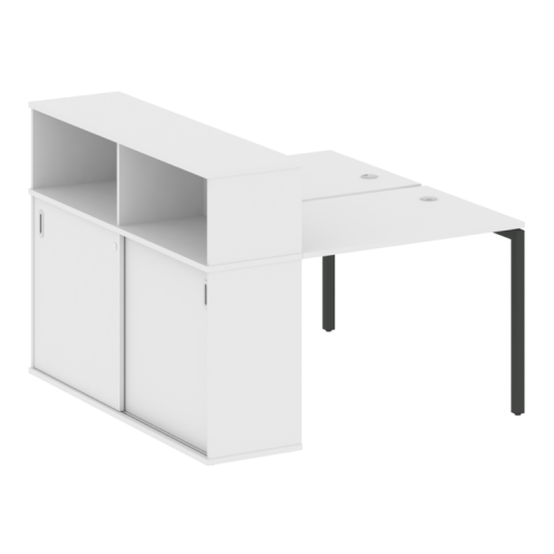 Бенч-система с шкафом-купе на П-обр. м/к Metal System Quattro 40БП.РС-СШК-2.1 фото 13