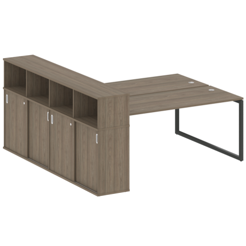 Бенч-система с шкафом-купе на О-обр. м/к Metal System Quattro 40БО.РС-СШК-4.5 фото 2