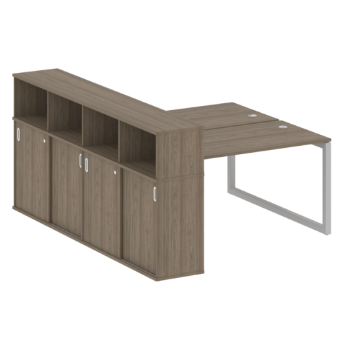 Бенч-система с шкафом-купе на О-обр. м/к Metal System Quattro 50БО.РС-СШК-4.3 фото 2