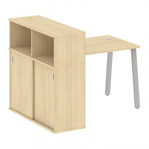 Стол письменный с шкафом-купе на А-обр. м/к Metal System БА.РС-СШК-3.1 Стол письменный с шкафом-купе на А-обр. м/к Metal System БА.РС-СШК-3.1