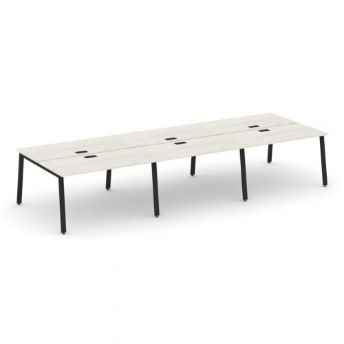 Style Project Рабочая станция 2-х сторон. SN-6A.DRS-081 Дуб Табак/Металл Белый 2940*1632*750 Style Project Рабочая станция 2-х сторон. SN-6A.DRS-081 Дуб Табак/Металл Белый 2940*1632*750