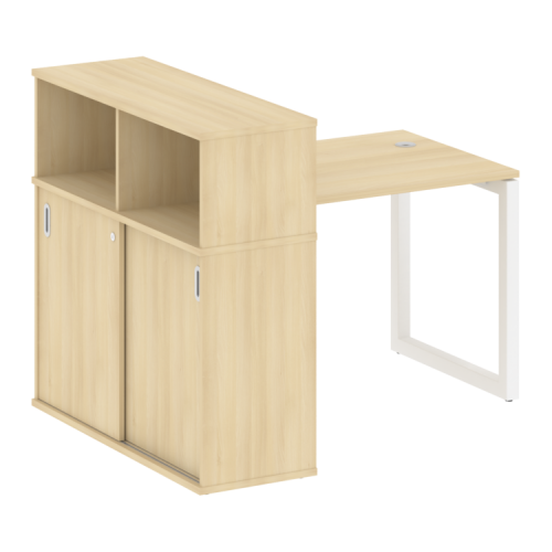 Стол офисный с шкафом-купе на О-обр. м/к Metal System Quattro 50БО.РС-СШК-3.1 фото 15