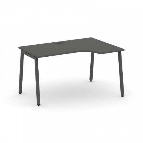 Style Project Стол рабочий эргоном. SN-4A.SPA-011(R) Антрацит/Металл Антрацит 1380*700/980*750 фото 28