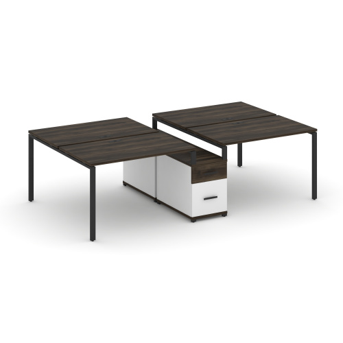 Бенч-система на 4 места с опорной тумбой Concept CN.DRS-314 фото 9