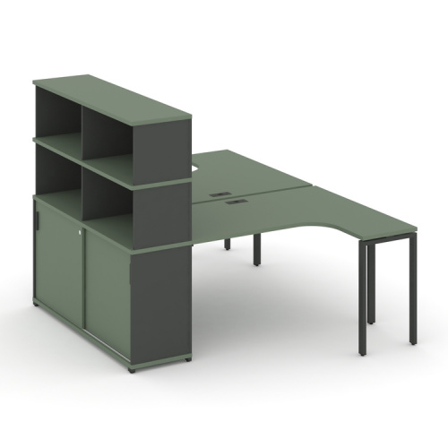 Бенч-система с опорным шкафом-купе с надставкой Concept CN.DSA-222 фото 2 Бенч-система с опорным шкафом-купе с надставкой Concept CN.DSA-222 фото 2