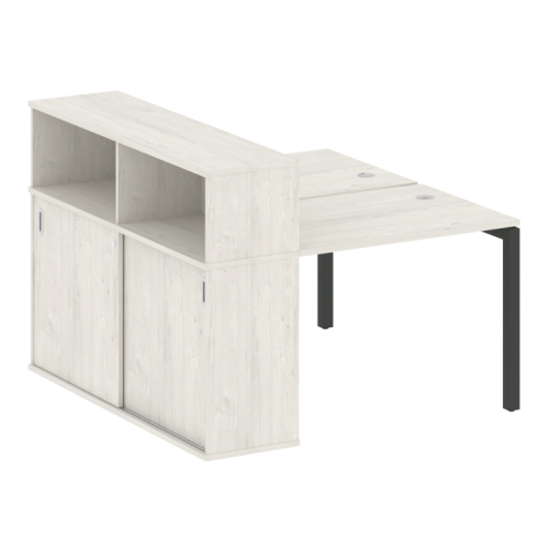 Бенч-система с шкафом-купе на П-обр. м/к Metal System Quattro 50БП.РС-СШК-2.1 фото 5