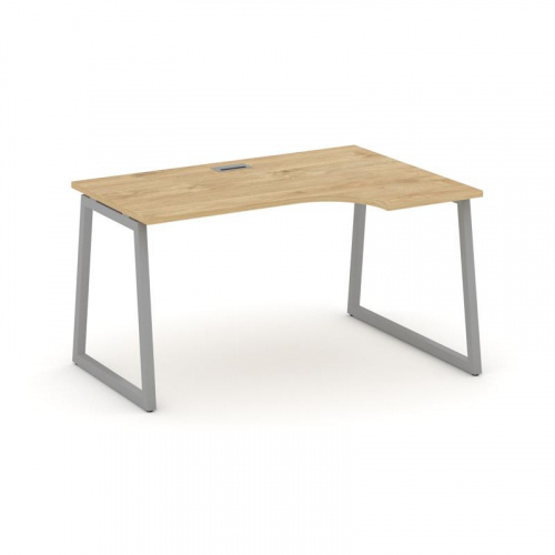 Style Project Стол рабочий эргоном. SN-4T1.SPA-001(R) Акация Лорка/Металл Антрацит/Заглушка Пластик фото 2