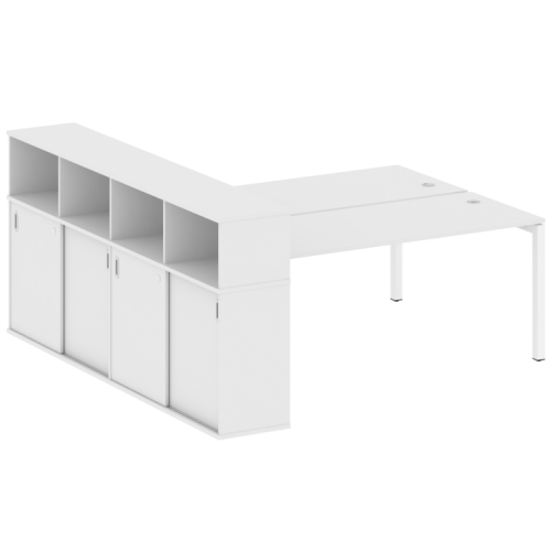Бенч-система с шкафом-купе на П-обр. м/к Metal System Quattro 50БП.РС-СШК-4.5 фото 13 Бенч-система с шкафом-купе на П-обр. м/к Metal System Quattro 50БП.РС-СШК-4.5 фото 13