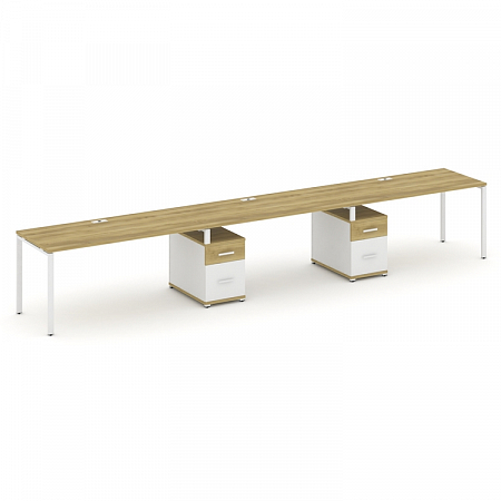 Бенч-система на 3 места с 2 опорными тумбами Concept CN.ORS-340