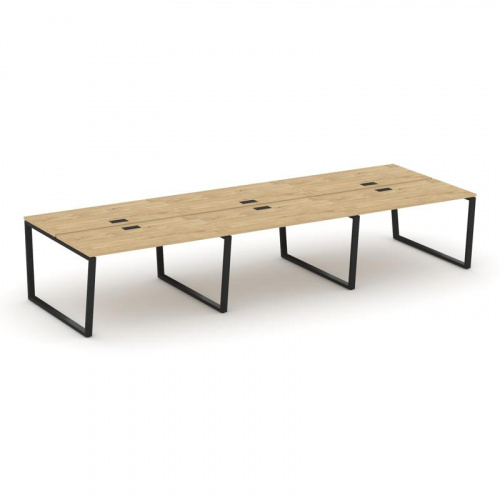 Style Project Рабочая станция 2-х сторон. SN-6T2.DRS-082 Акация Лорка/Металл Антрацит/Заглушка Пласт