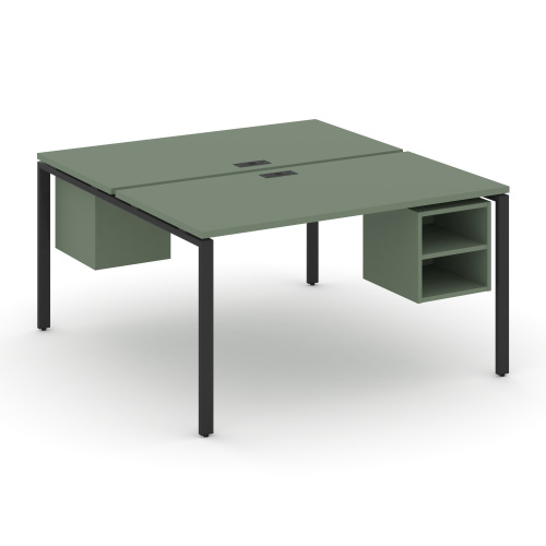 Бенч-система на 2 места с подвесными тумбами Concept CN.DRS-107