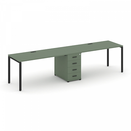 Бенч-система на 2 места с 1 опорной тумбой Concept CN.ORS-401