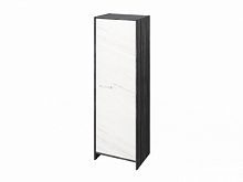 Шкаф для одежды FI-621.G. Древесина Графит/Мрамор Леванто белый