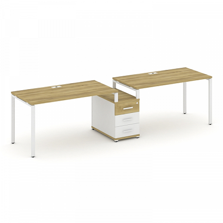 Бенч-система на 2 места с 1 опорной тумбой Concept CN.ORS-303