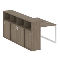 Бенч-система с шкафом-купе на О-обр. м/к Metal System Quattro 50БО.РС-СШК-4.1